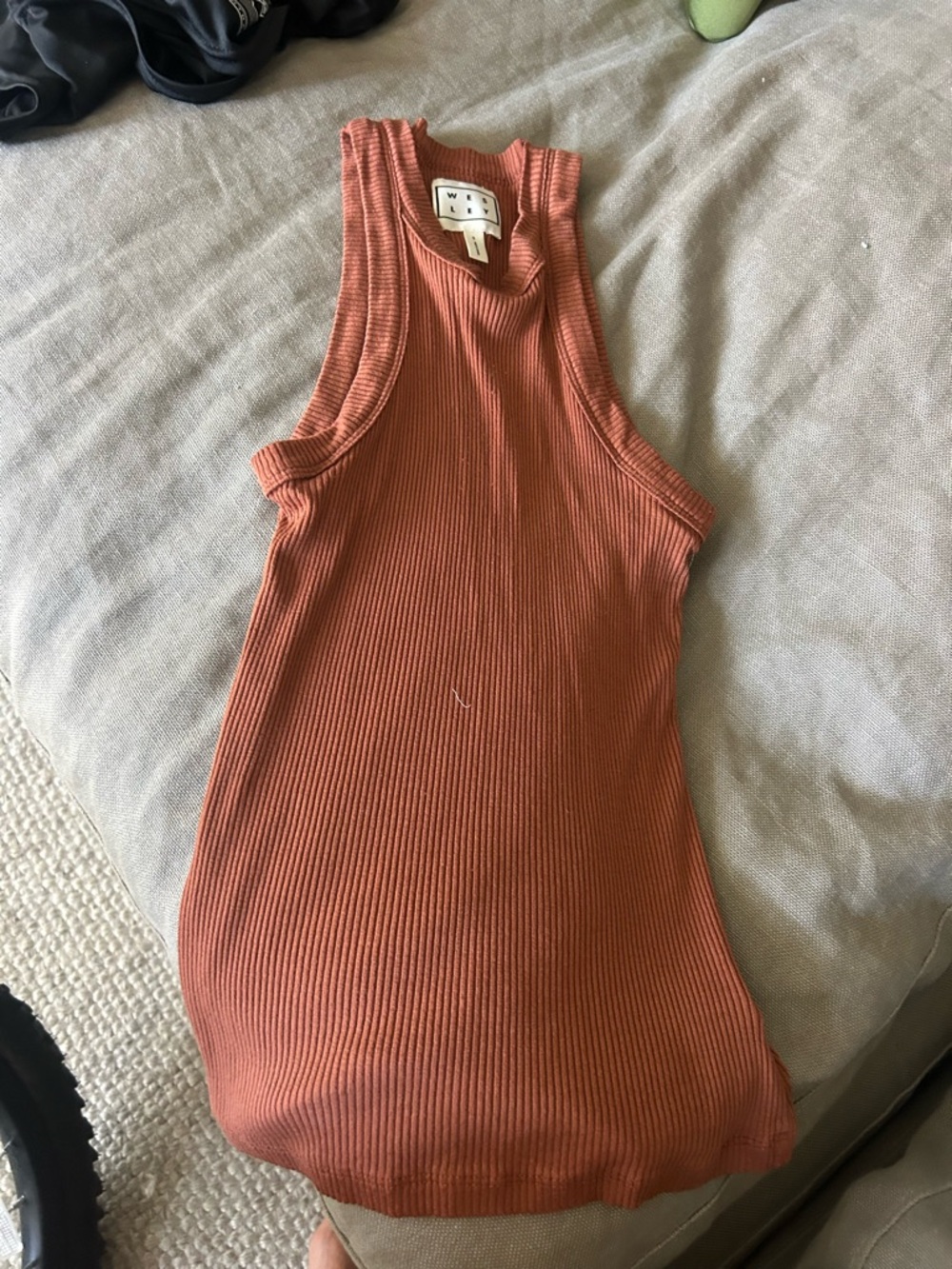 Riller & Fount Olive Ribbed Racerback Tank - Picture 3 of 3